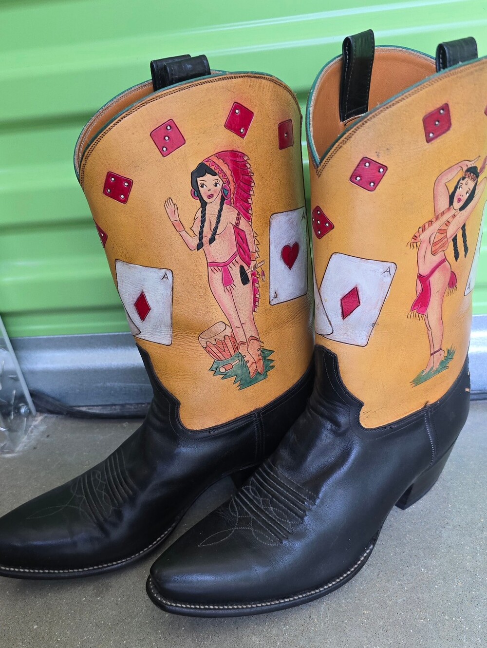 8 1/2 D ROCKETBUSTER ONE OF A KIND  VINTAGE CUSTOM COWBOY WESTERN BOOTS